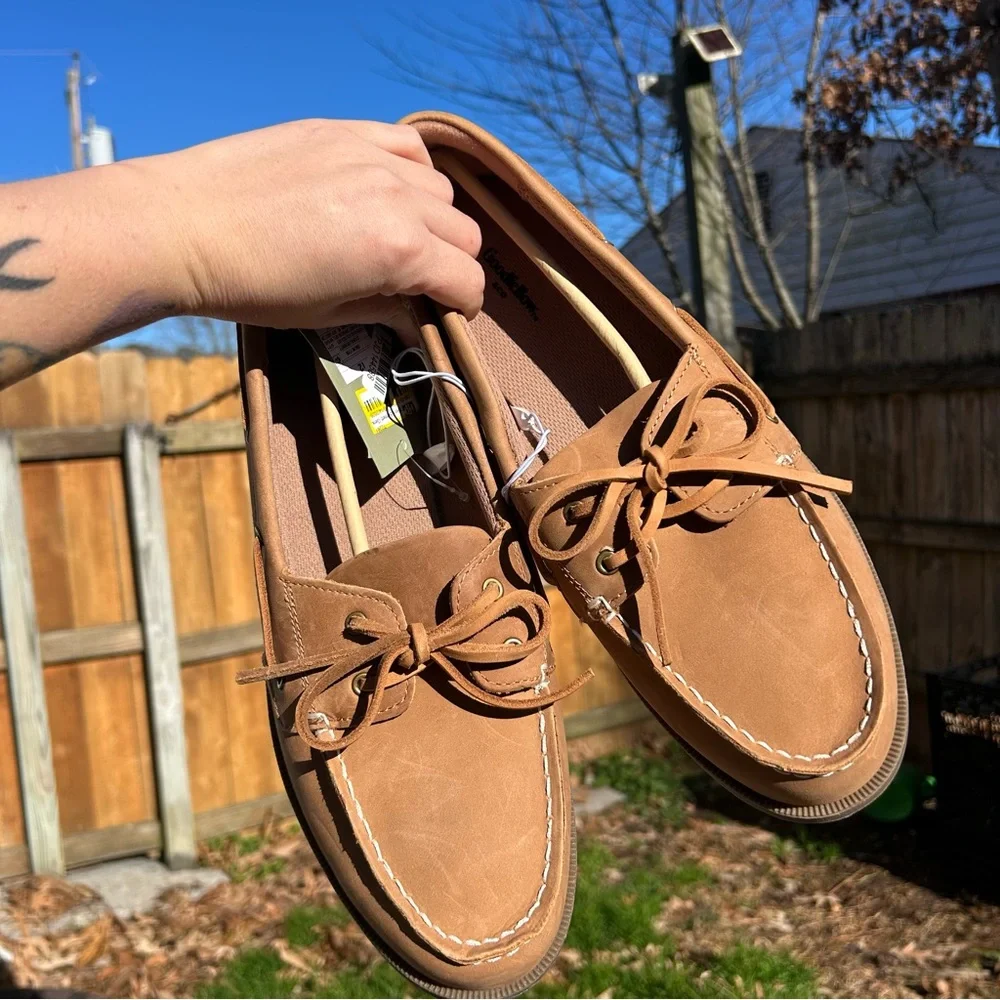 Nwt Men's Bennett Genuine Leather Loafers - Goodfellow & Co size 12‎ Cognac